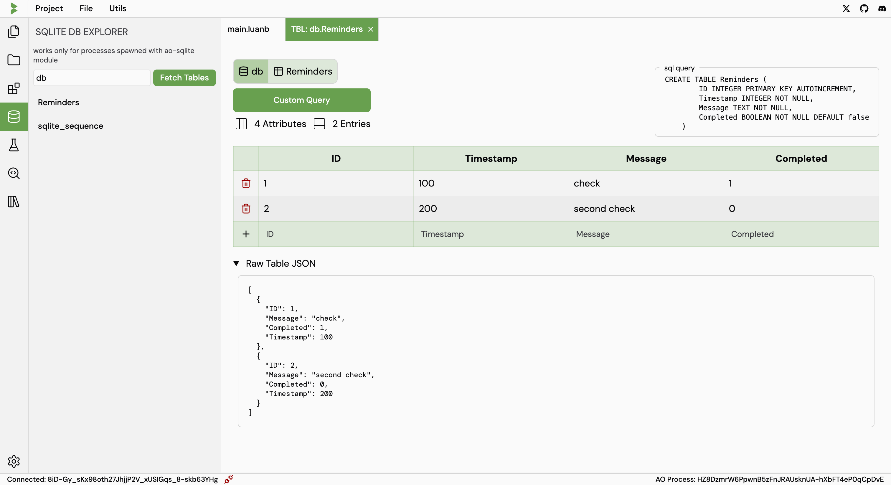 SQLite Explorer